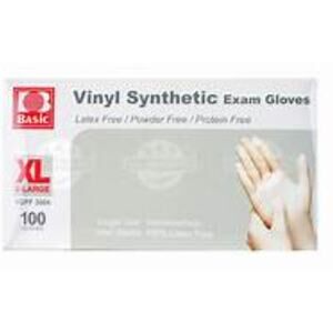 Disposable Clear Vinyl Exam Gloves Latex-Free & Powder-Free 100PCS - EXTRA Large